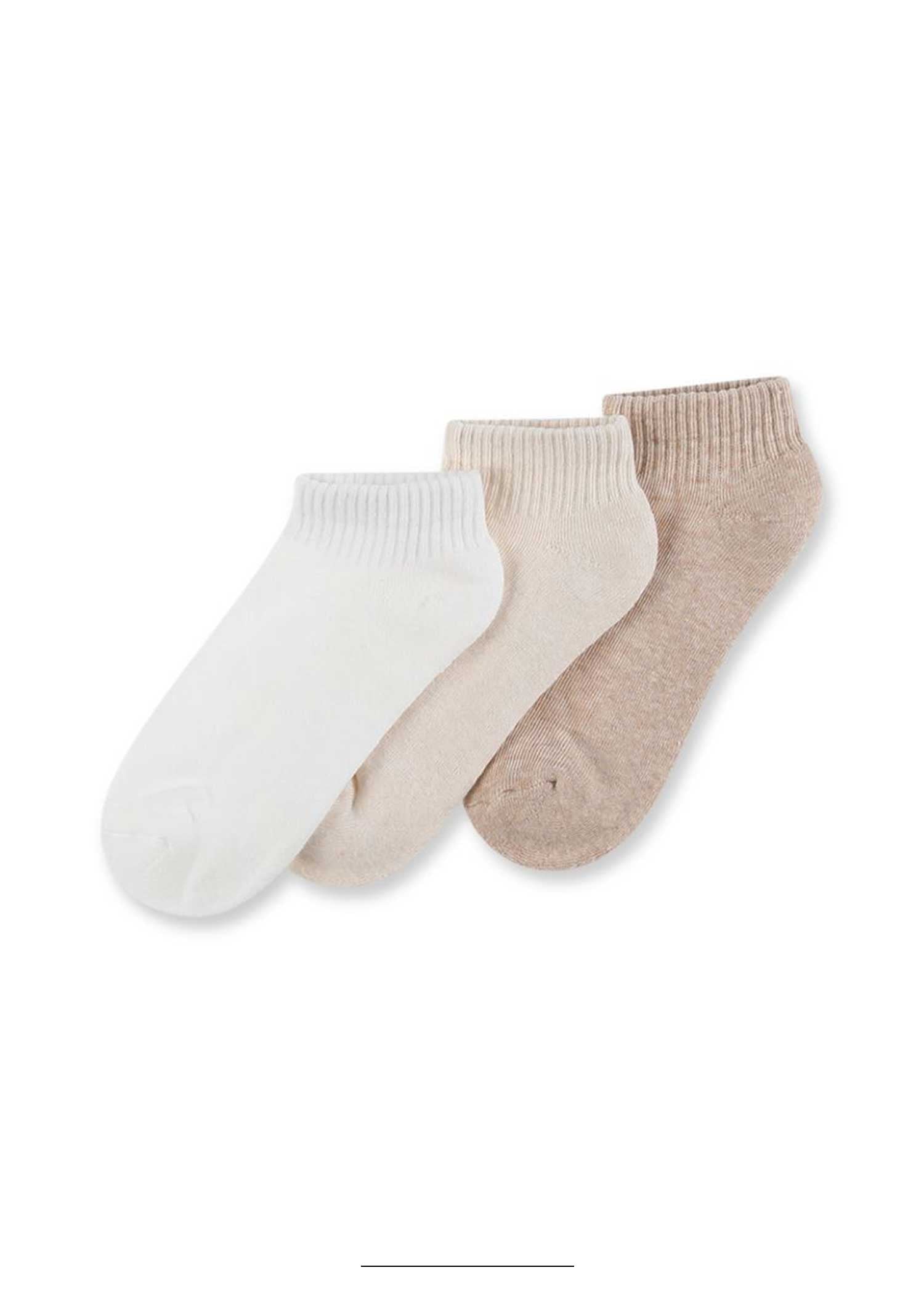 מארז 3 זוגות קרסוליות רכות במיוחד ללא תפר MIX - לויטקס Levitex