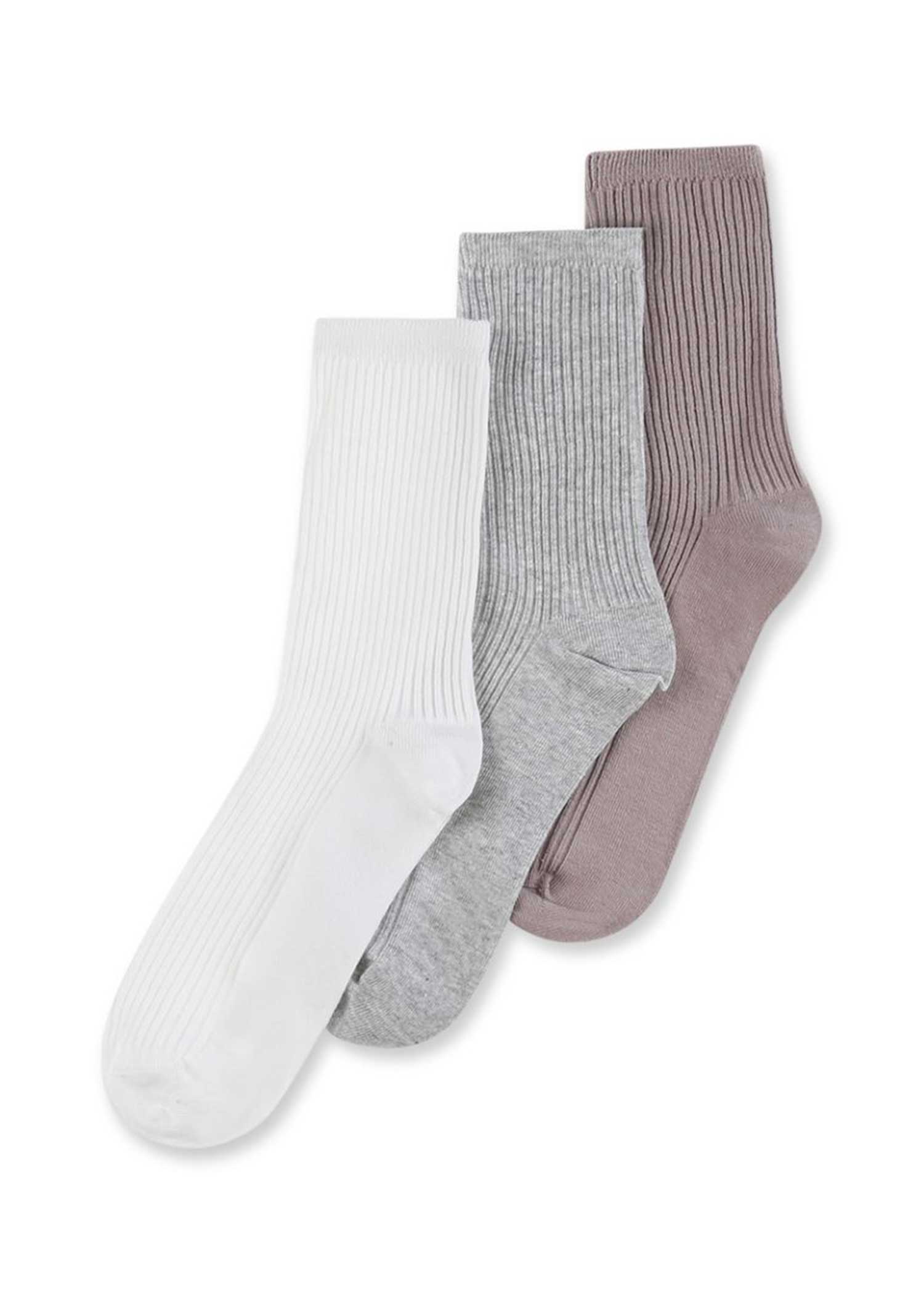 מארז 3 זוגות באורך קלאסי ריב ללא תפר MIX - לויטקס Levitex