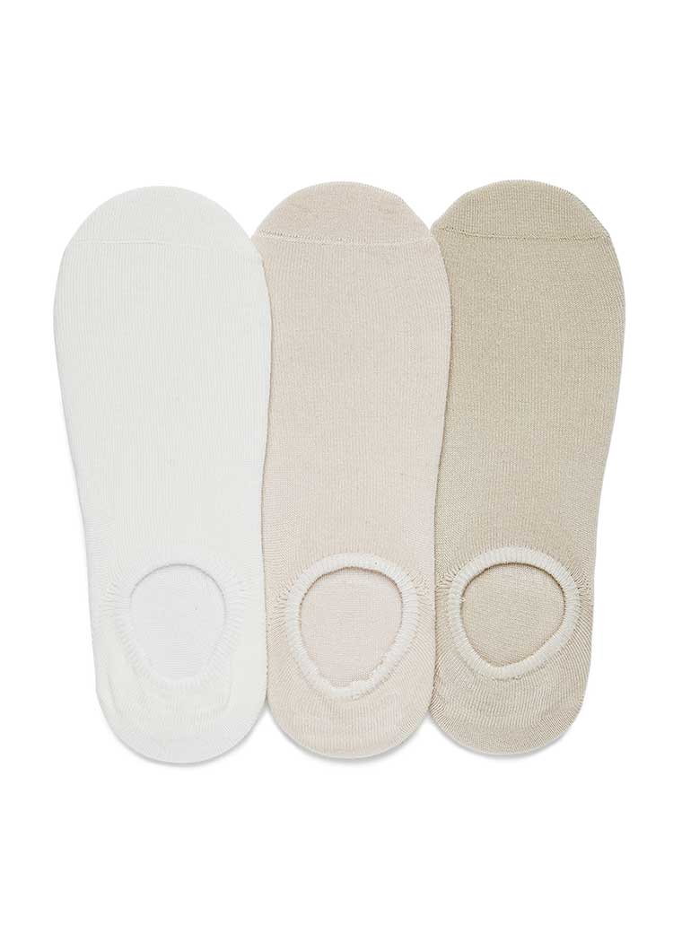 מארז 3 זוגות עקביות סגורות במראה חלק ללא תפר Femina