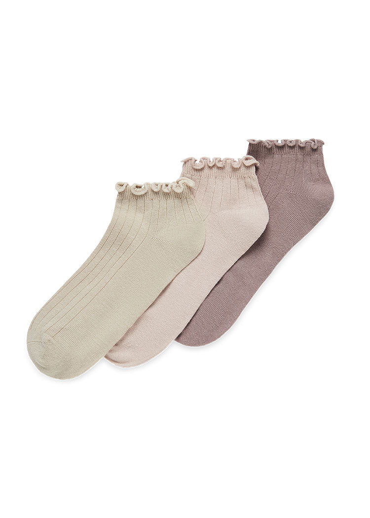 מארז 3 זוגות קרסוליות וסיומת תלתל MIX Femina