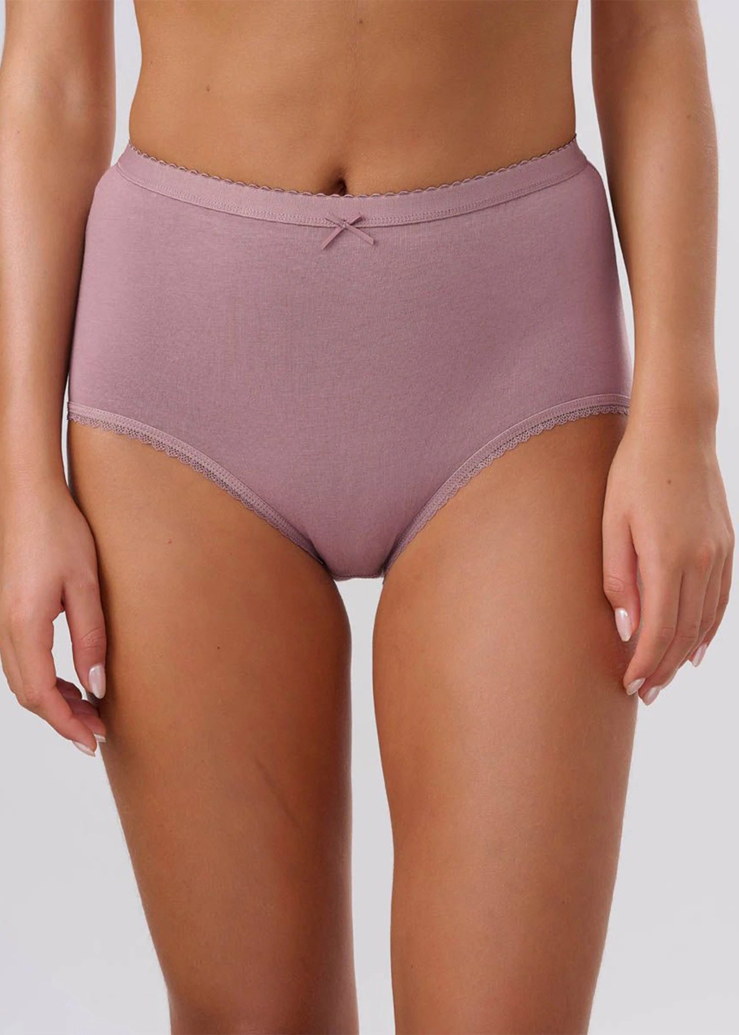 פמינה תחתון כותנה לנשים מקסי SMOKED PURPLE - לויטקס Levitex