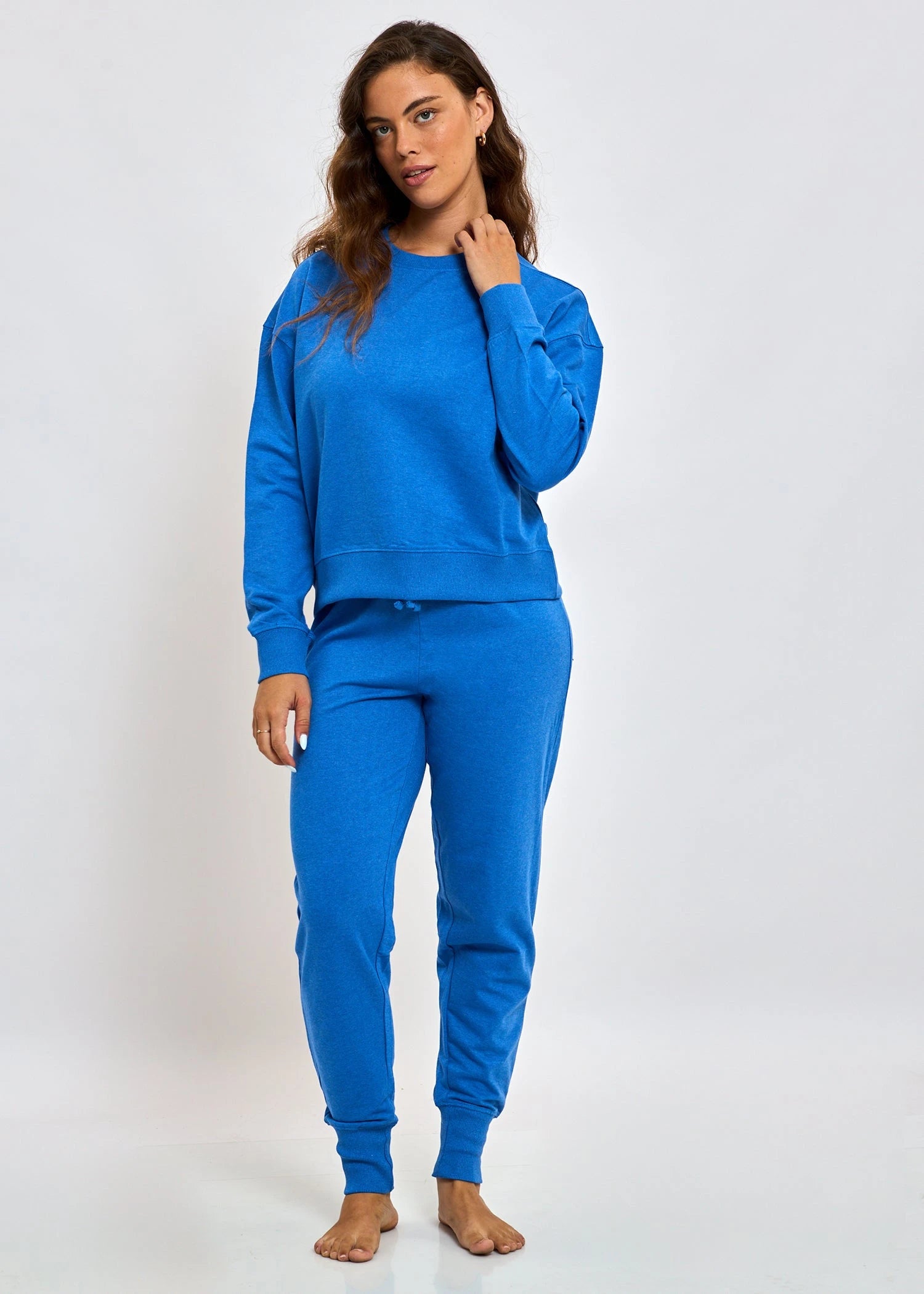 חליפת פנאי נשים פרנץ טרי כחול Levitex