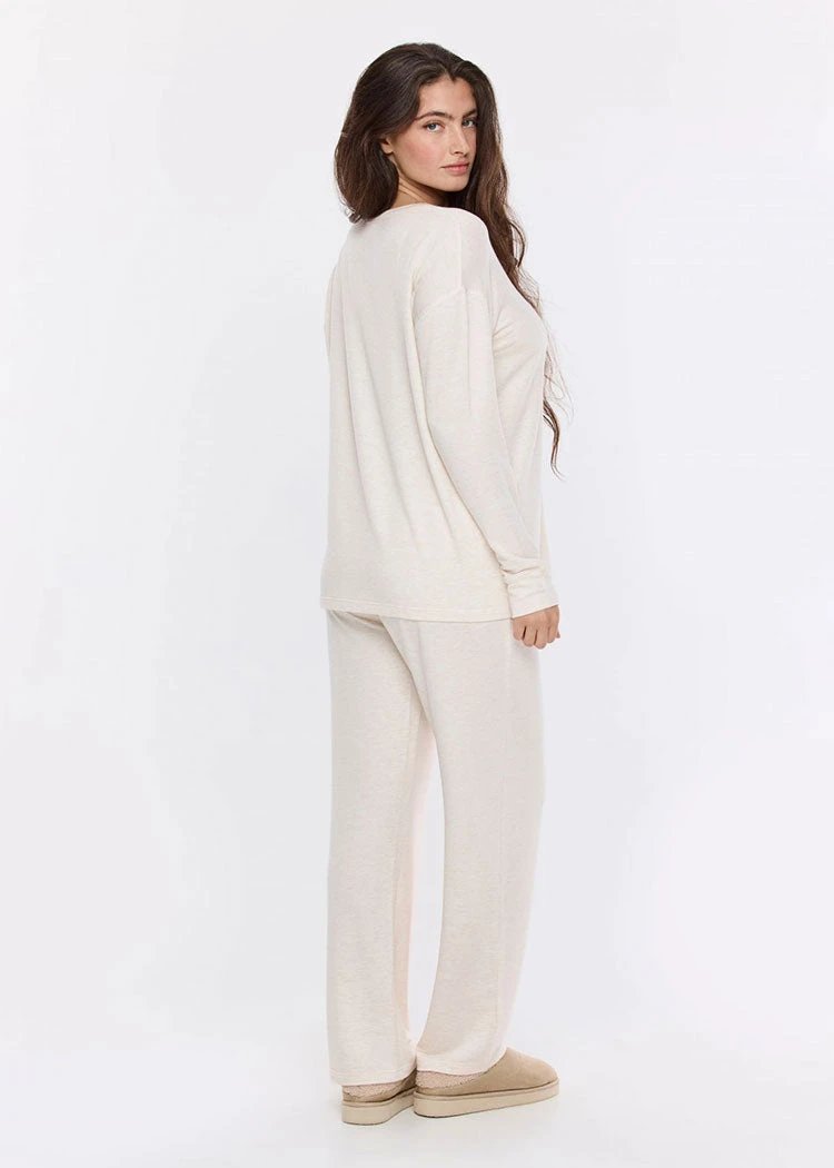 סט פיג’מה נשים הנלי ויסקוזה קרינה טבעי אינטימה