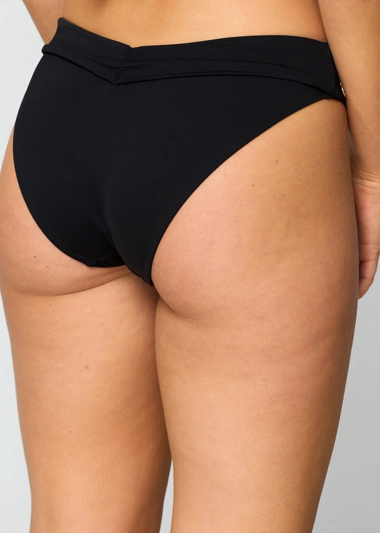 תחתון ביקיני גזרה נמוכה שחור - לויטקס Levitex