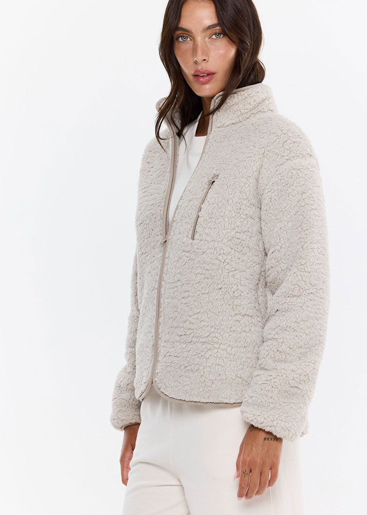 קרדיגן פלאפי טדי אפור