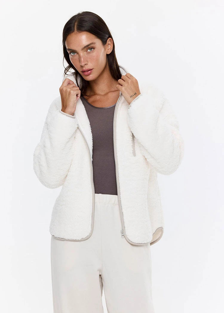 קרדיגן פלאפי טדי לבן אינטימה