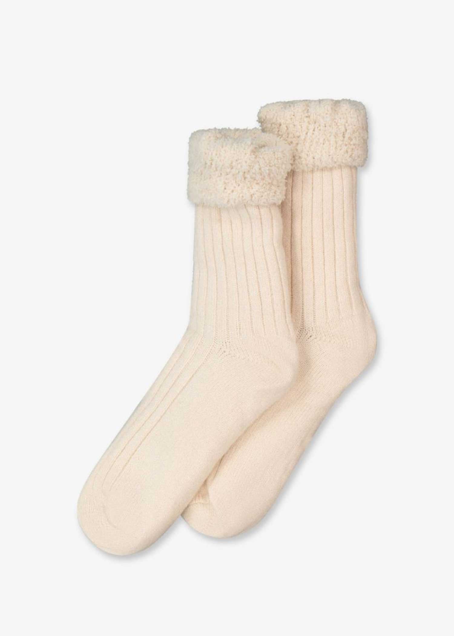 זוג גרבי בית מרופדות OATMEAL - לויטקס Levitex