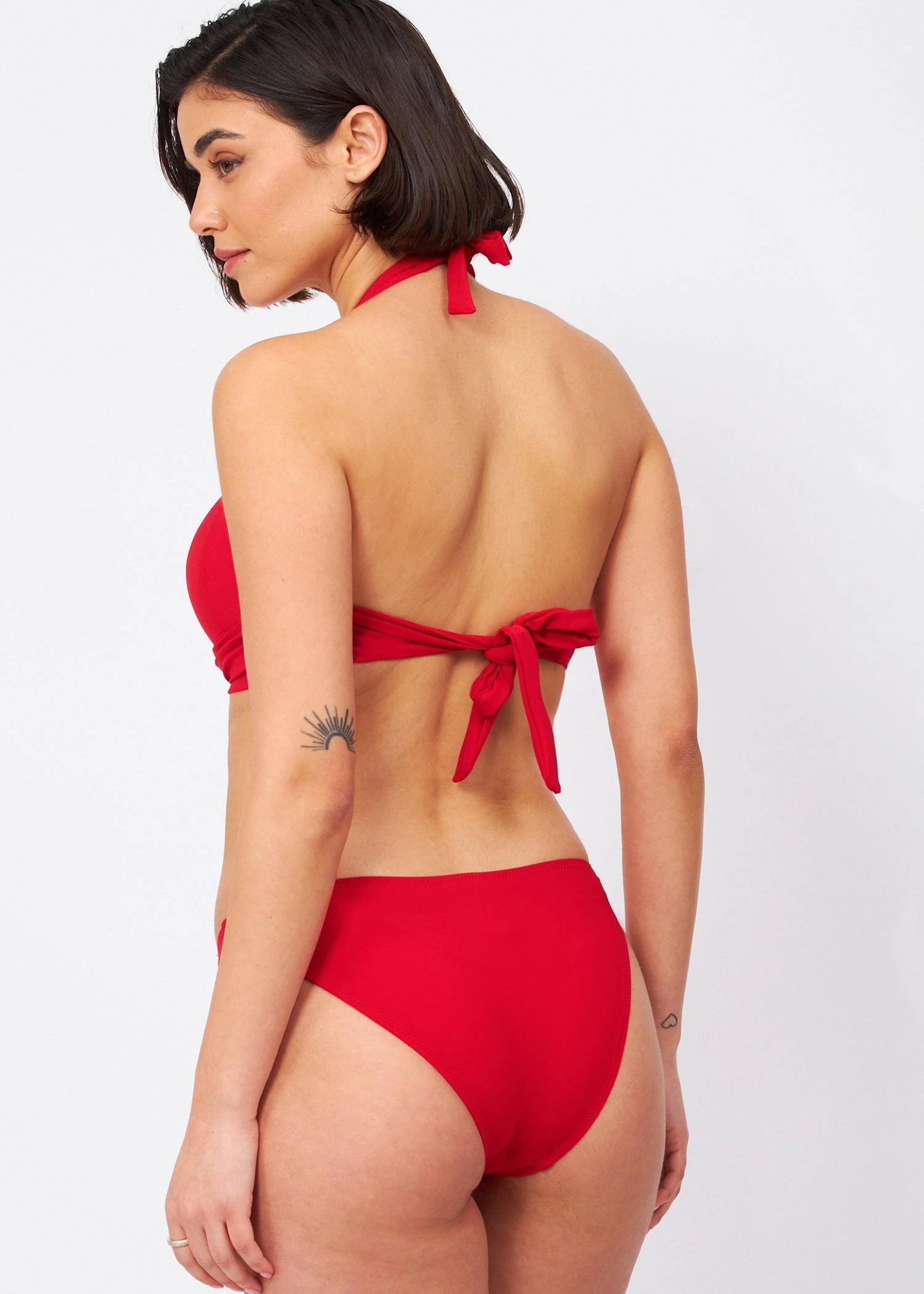 טופ ביקיני מעטפה מרופד אדום - לויטקס Levitex