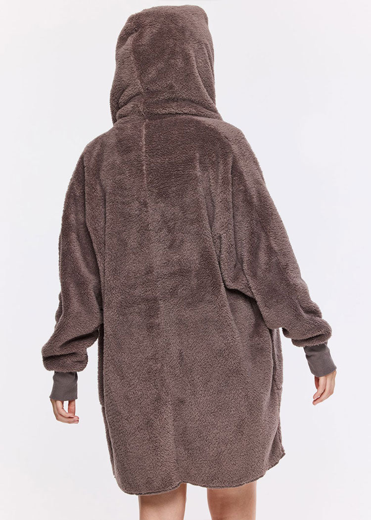 חלוק שמיכה פלאפי חום אינטימה