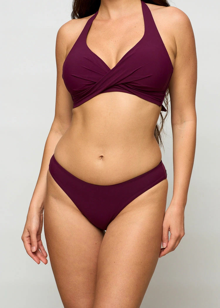 תחתון בגד ים קלאסי בורדו - לויטקס Levitex