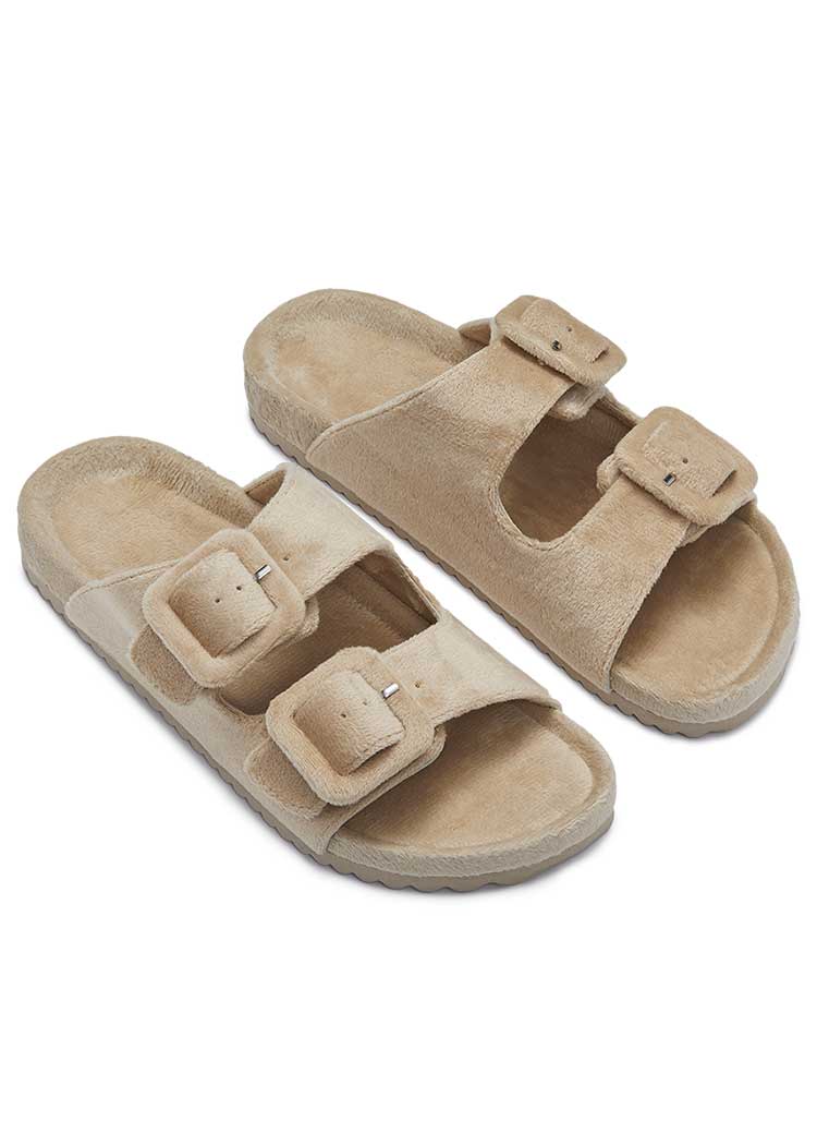 כפכפי קטיפה אבזמים Femina