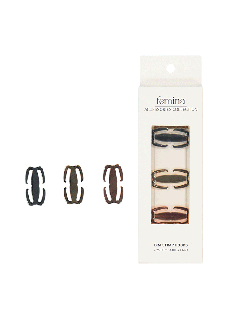 מארז 3 תופסניי כתפיות Femina