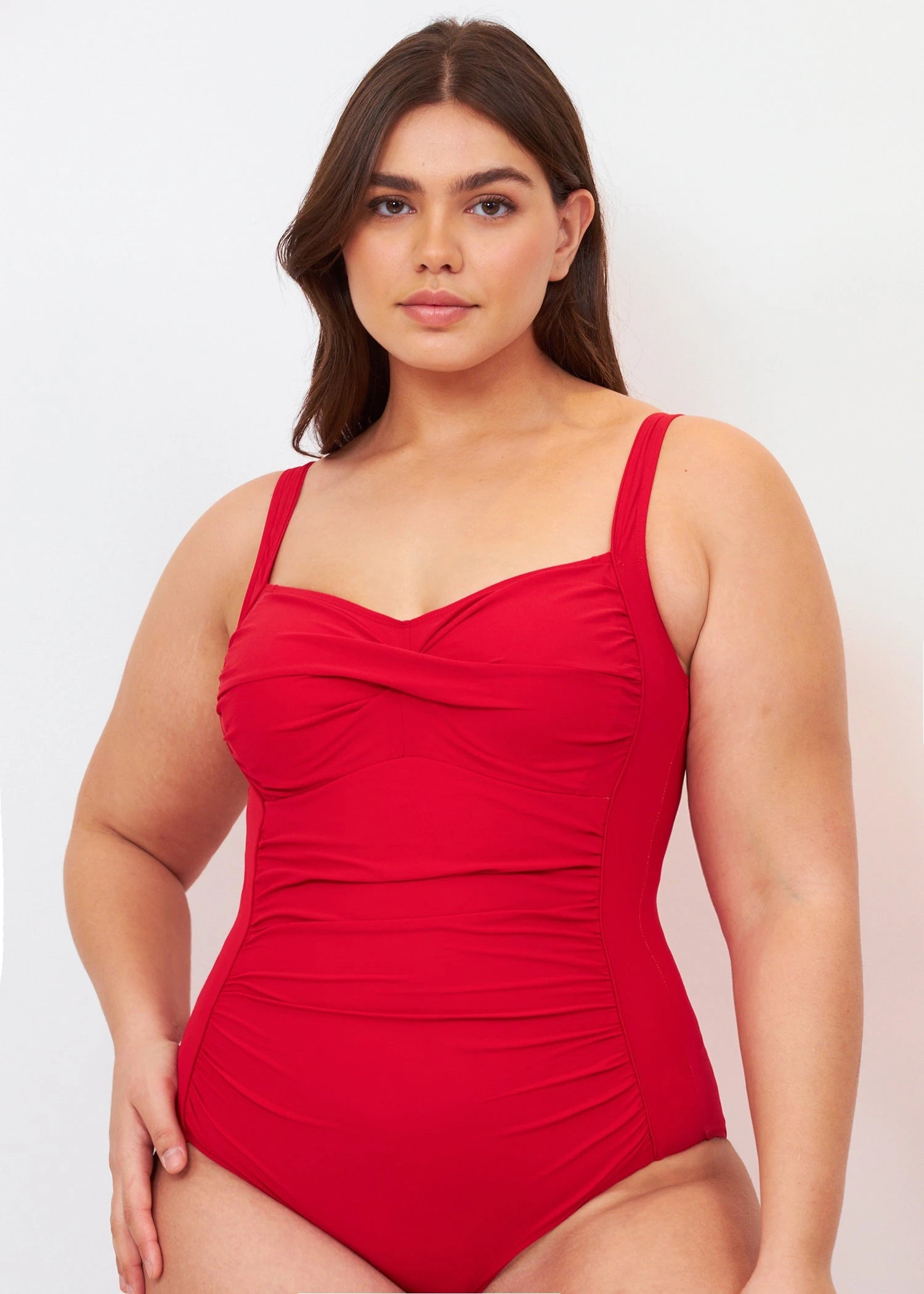 בגד ים שלם מחטב כיווצים אדום - לויטקס Levitex