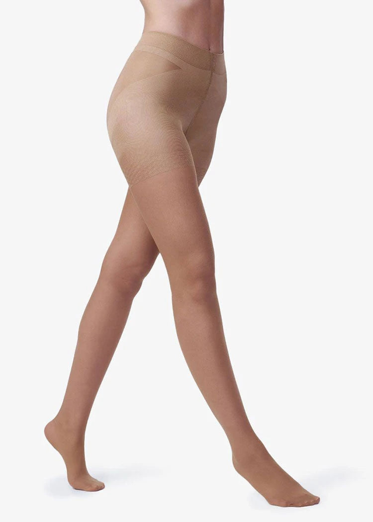 גרבונים חצי אטומים עם מכנסון מחטב להרמת הישבן, 40 דנייר עבים דבש Femina