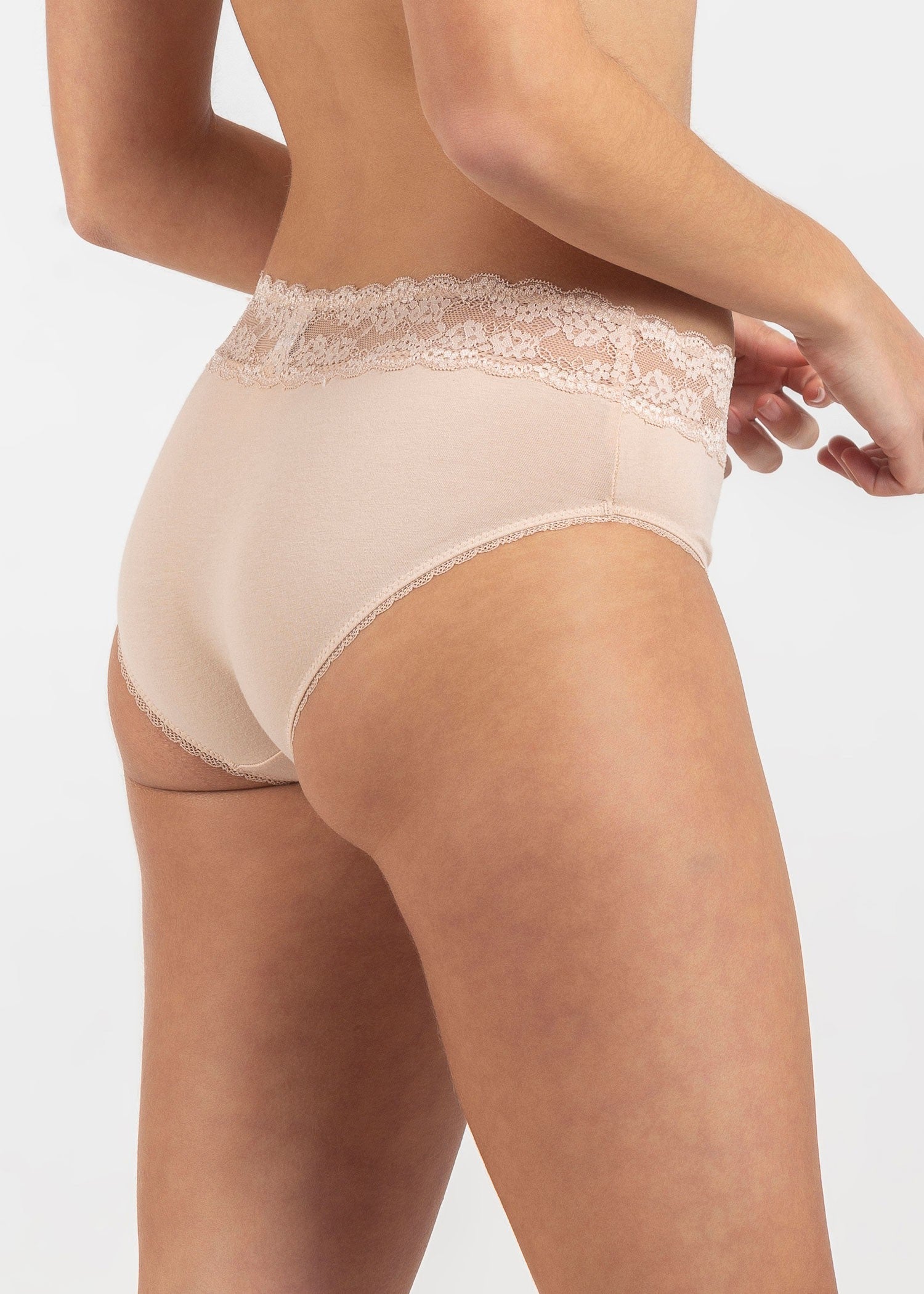 תחתוני כותנה לנשים מידי בז' פמינה - לויטקס Levitex