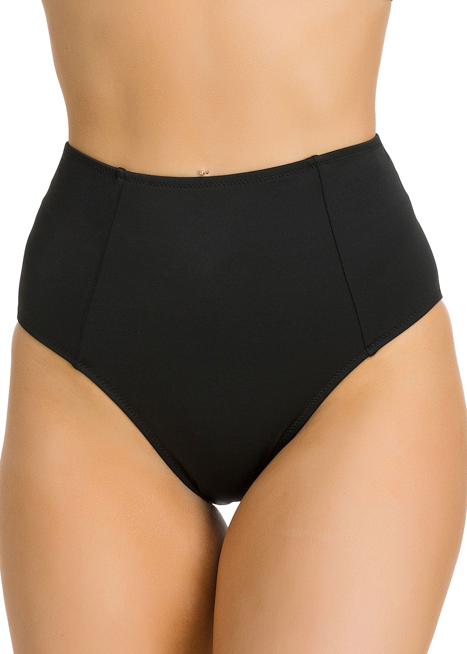 בגד ים תחתון גבוה מחטב שחור - לויטקס Levitex