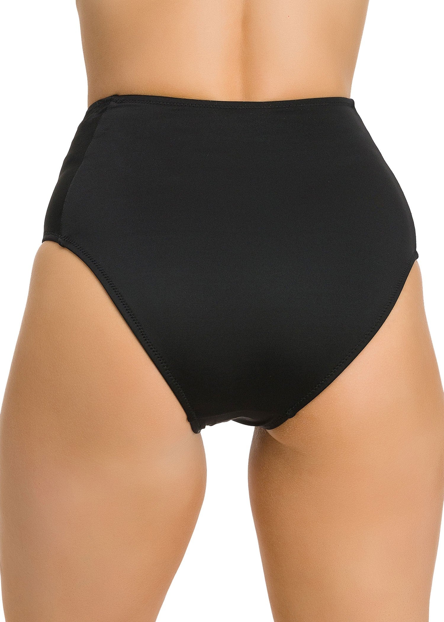 בגד ים תחתון גבוה מחטב שחור - לויטקס Levitex