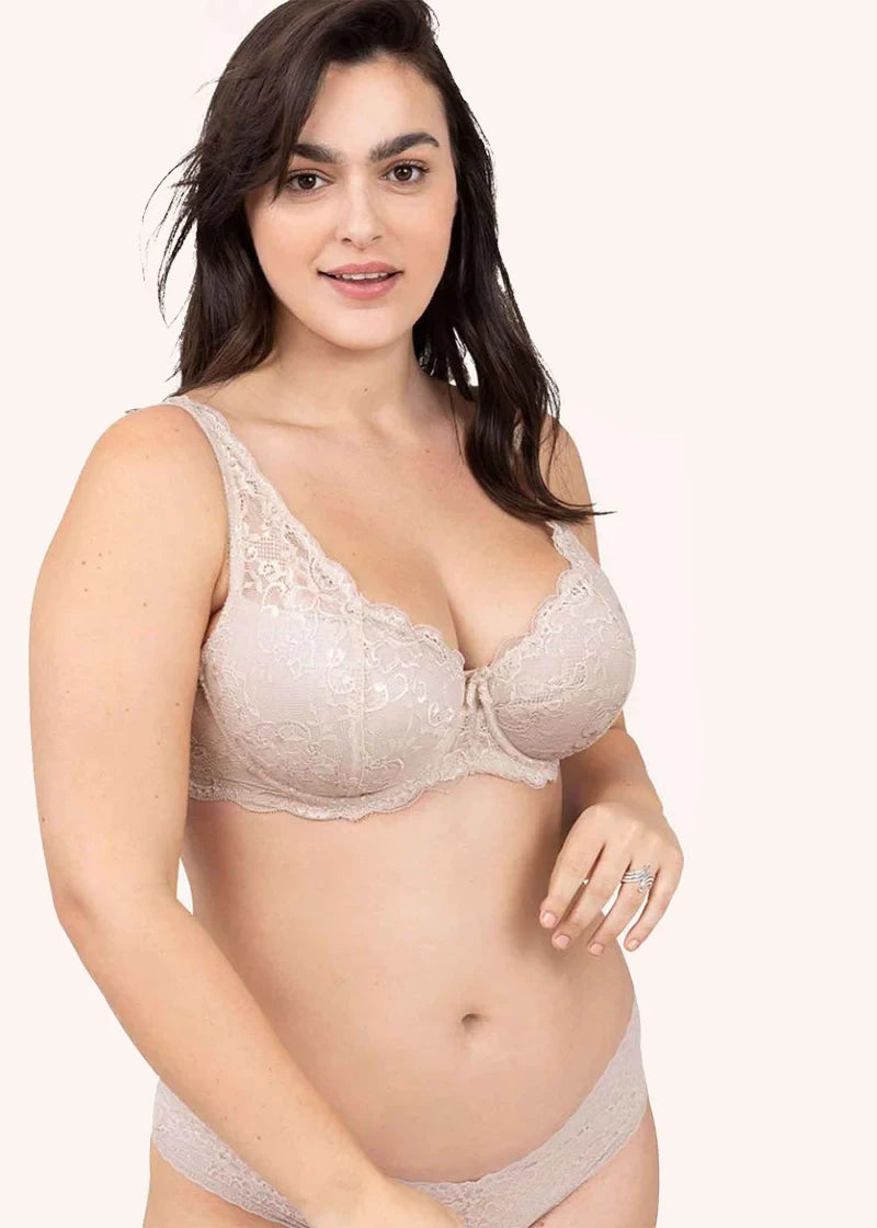 חזיית תחרה עם ברזל בצבע גוף פמינה - לויטקס Levitex