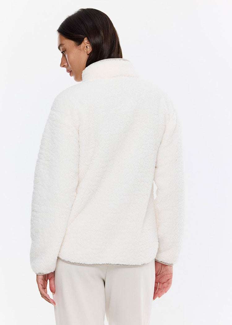 קרדיגן פלאפי טדי לבן