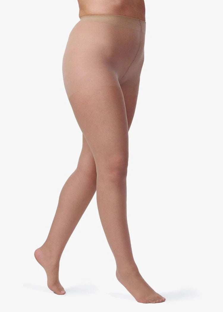 גרבון קלאסי שקוף למידות גדולות 20 דנייר דבש Femina