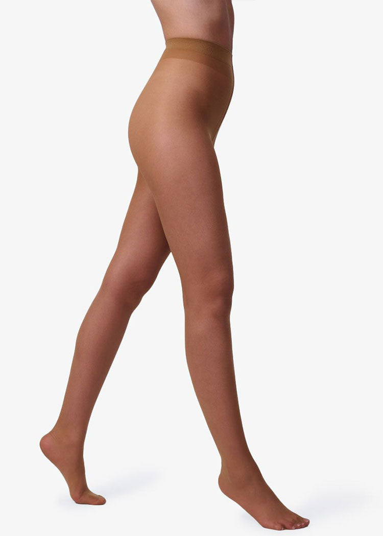 גרבון קלאסי שקוף ללא מכנסון, 20 דנייר ברונזה Femina