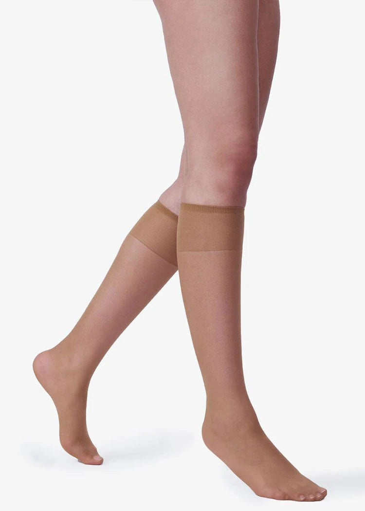 מארז 2 זוגות גרבי ברך עם מכפלת נוחות 20 דנייר דבש Femina