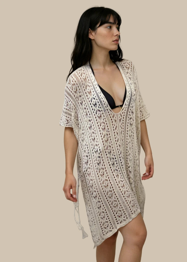 עליונית סרוגה שמנת Levitex